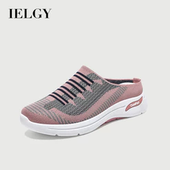 IELGY Mules Femininos De Verão Relaxados E Respiráveis De Malha Voadora