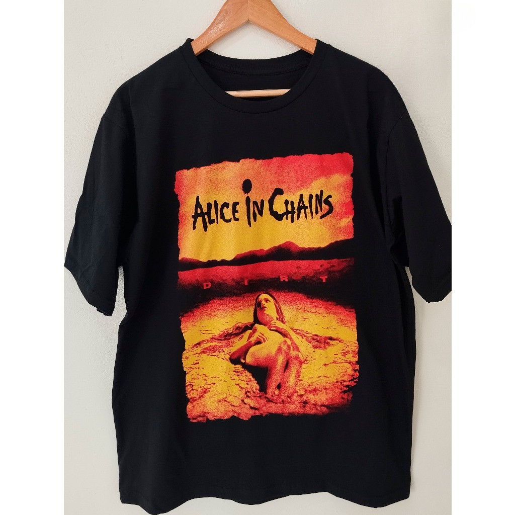 [Camiseta Premium em Algodão Puro]GXG Camiseta Alice in Chains Dirt Camisa de Banda Rock Grunge - Linha Premium modelo 1