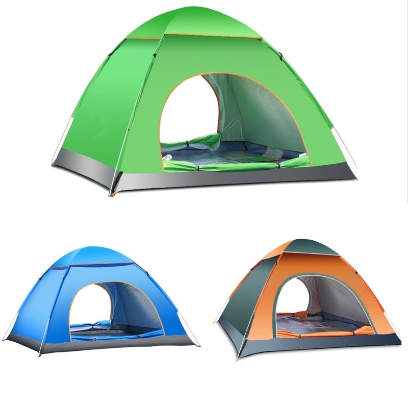 Barraca de Camping Automática Dobrável p/ 3 a 4 Pessoas – Proteção UV, Resistente à Água, Leve