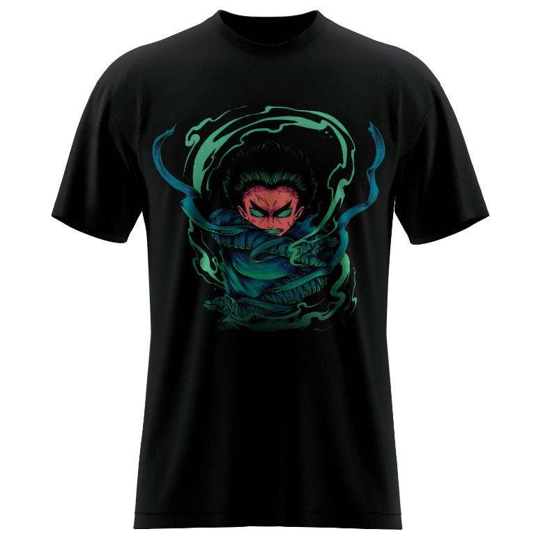 Camiseta Personagens Rock Lee Naruto Anime Camisetas 100% Algodão Estampado Personalizado Unissex