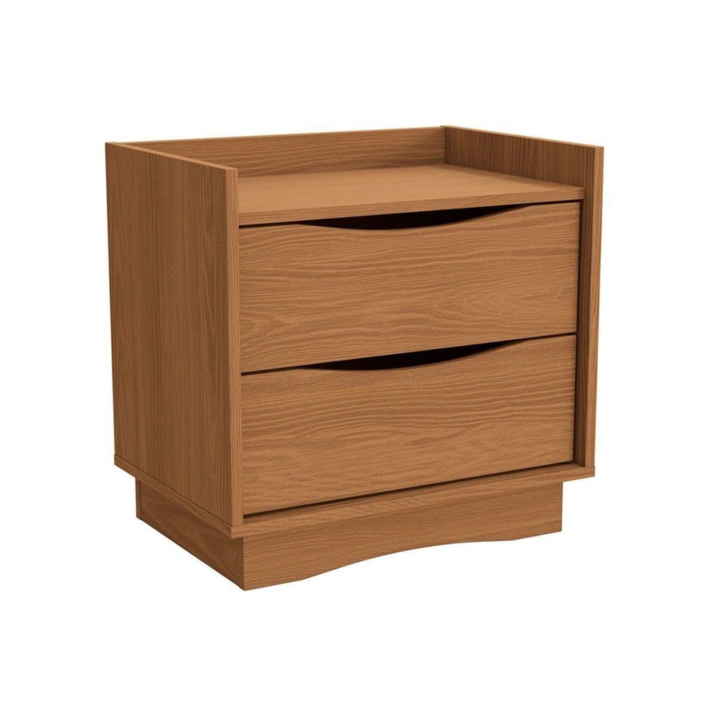 Mesa Cabeceira Casal 2 Gavetas M261 Canela - Kappesberg - Home & Living