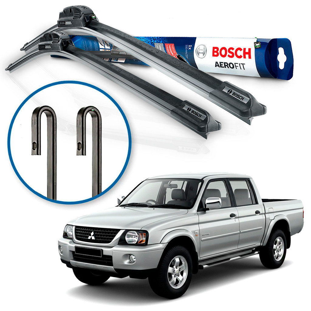 Par Palheta Limpador Parabrisa Bosch L200 1991 92 93 94 1995 1996 1997 1998 1999 2000 2001 2002 2003 em Oferta na Shopee