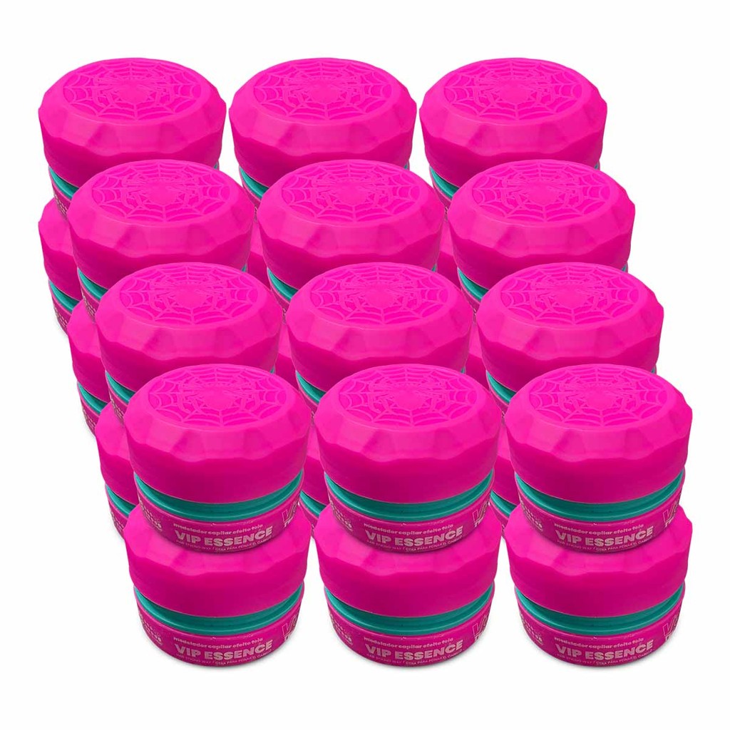 Kit 24x Pasta Para Cabelo Teia Vip Essence V3 80g Alfa Look`s