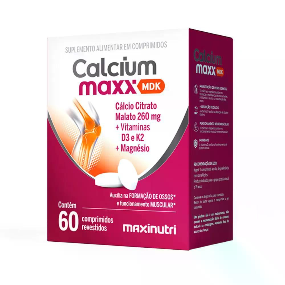 Calcium Maxx MDK 260mg 60 Comprimidos - Maxinutri