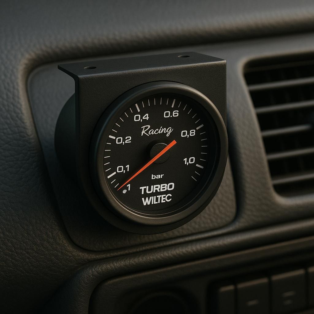 Suporte para 1 Relógio Manômetro 52mm Turbo Rpm Willtec Odg Cronomac - em aço