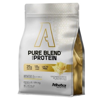 Pure Protein Blend 25g Proteina por dose Zero Lactose Atlhetica Nutrition 907g em Oferta na Shopee