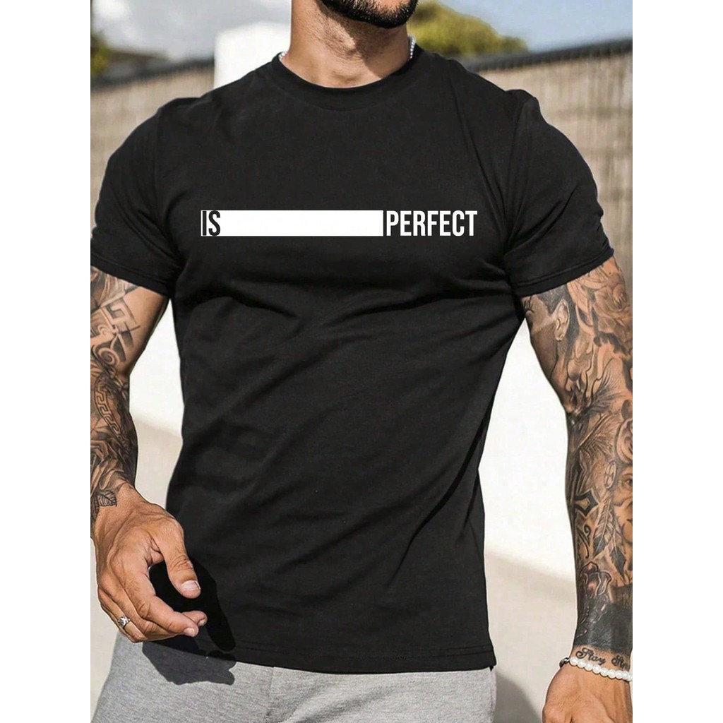 Camiseta Básica Is Perfect Casual Camisa  Unissex Masculino Feminino   Streetwear