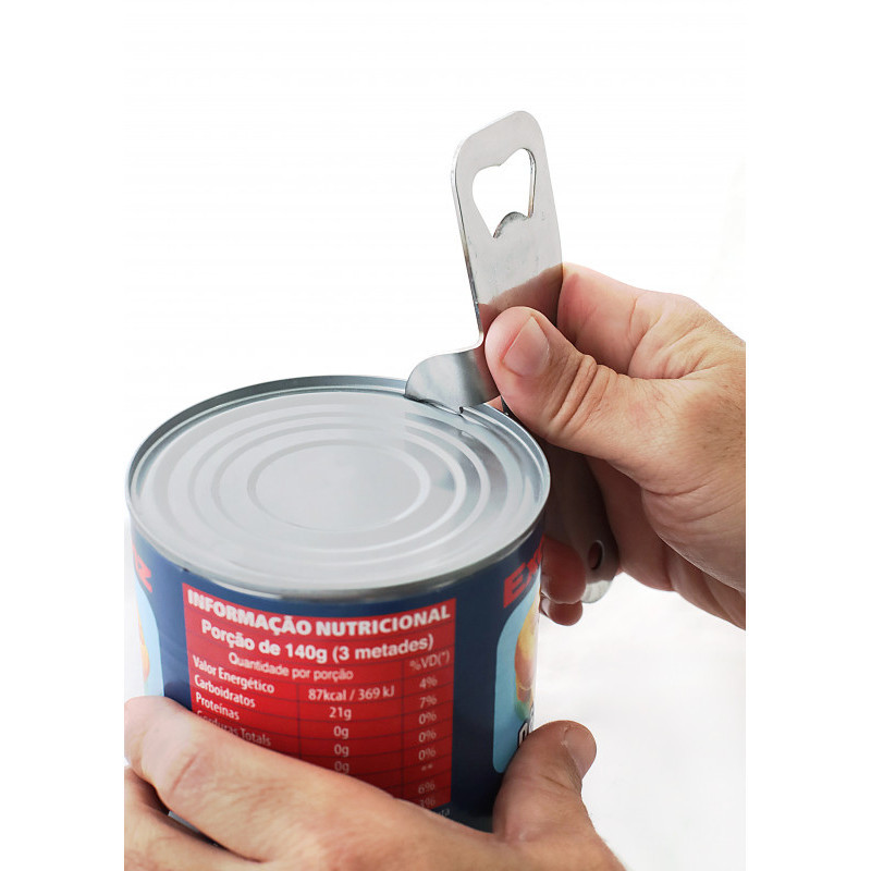 ABRIDOR INOX PRO PARA GARRAFAS E LATAS 14,5 CM Chef Line Profissional — imagem 2 de 2