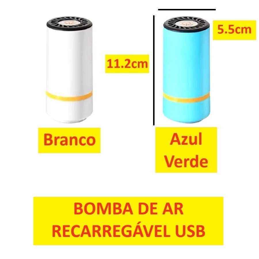 Bomba De Ar USB Recarregável Para Saco à Vácuo Bivolt Aspirador Organizador Resistente Guardar Casa em Oferta na Shopee
