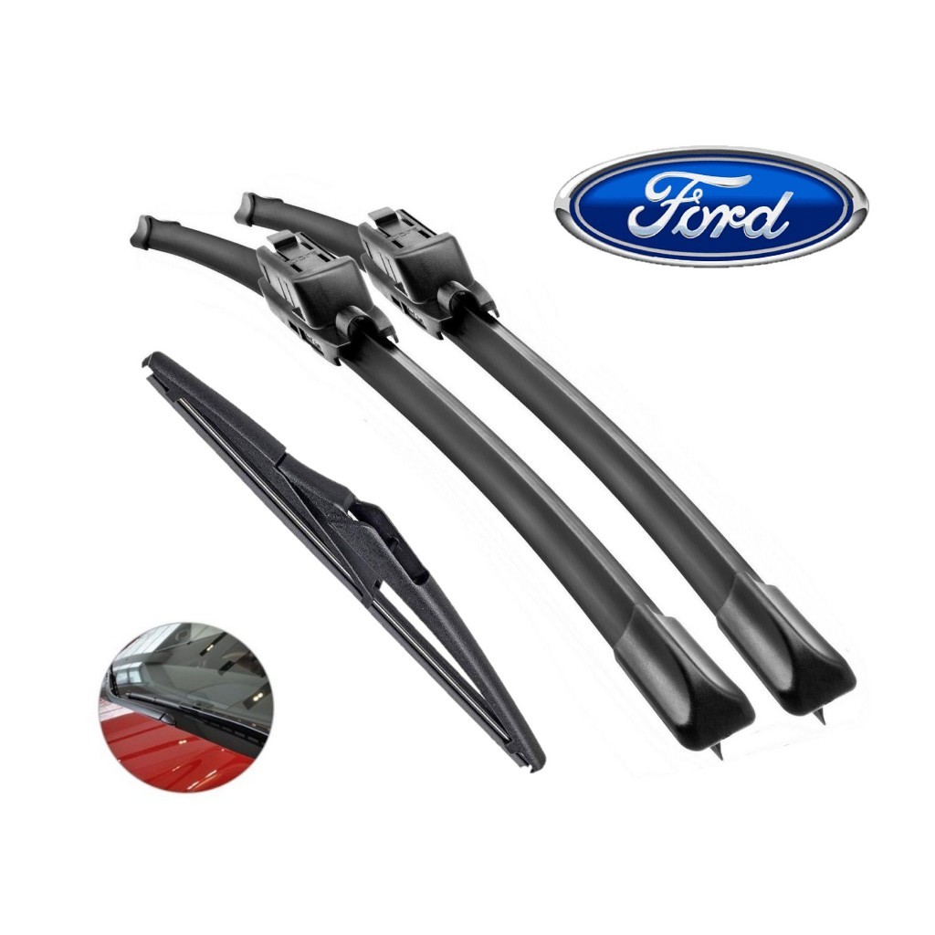 Jogo Palhetas Limpador de Parabrisa Silicone Chuva Ford Ecosport Fiesta Focus ka Ranger Fusion em Oferta na Shopee