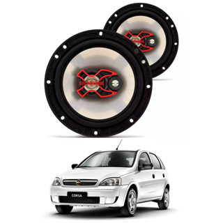 4 Alto Falantes 6" Polegadas 100W RMS Triaxial B3x60x Chevrolet Corsa Hatch 4P 1994 até 2001 Bravox em Oferta na Shopee