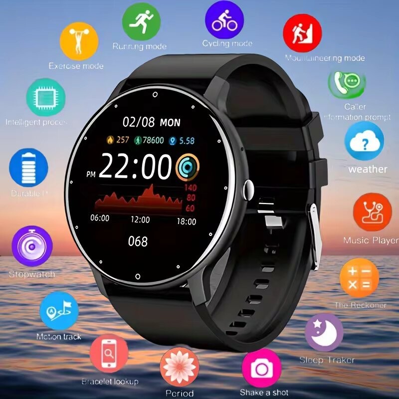 LIGE Relógio Inteligente Masculino À Prova D'água Com Frequência Cardíaca Bluetooth Chamada Smartwatch Rastreador GPS Es