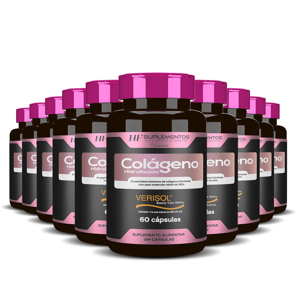 10x COLAGENO VERISOL + CALCIO HF SUPLEMENTS 60CAPS