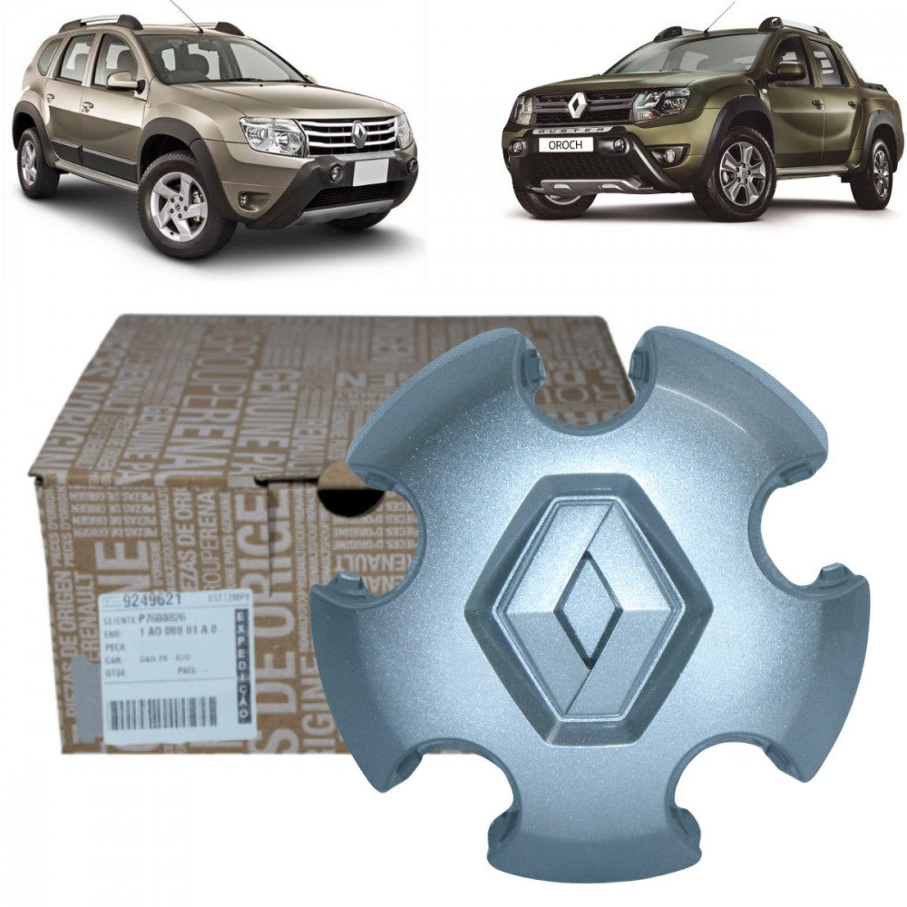 Calota central da roda Renault Duster Oroch em Oferta na Shopee