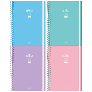 Agenda de Planejamento 2025 Espiral Capa Dura 17x24cm 160 Páginas Stilo Jandaia - 1 Unidade Sortida em Oferta na Shopee