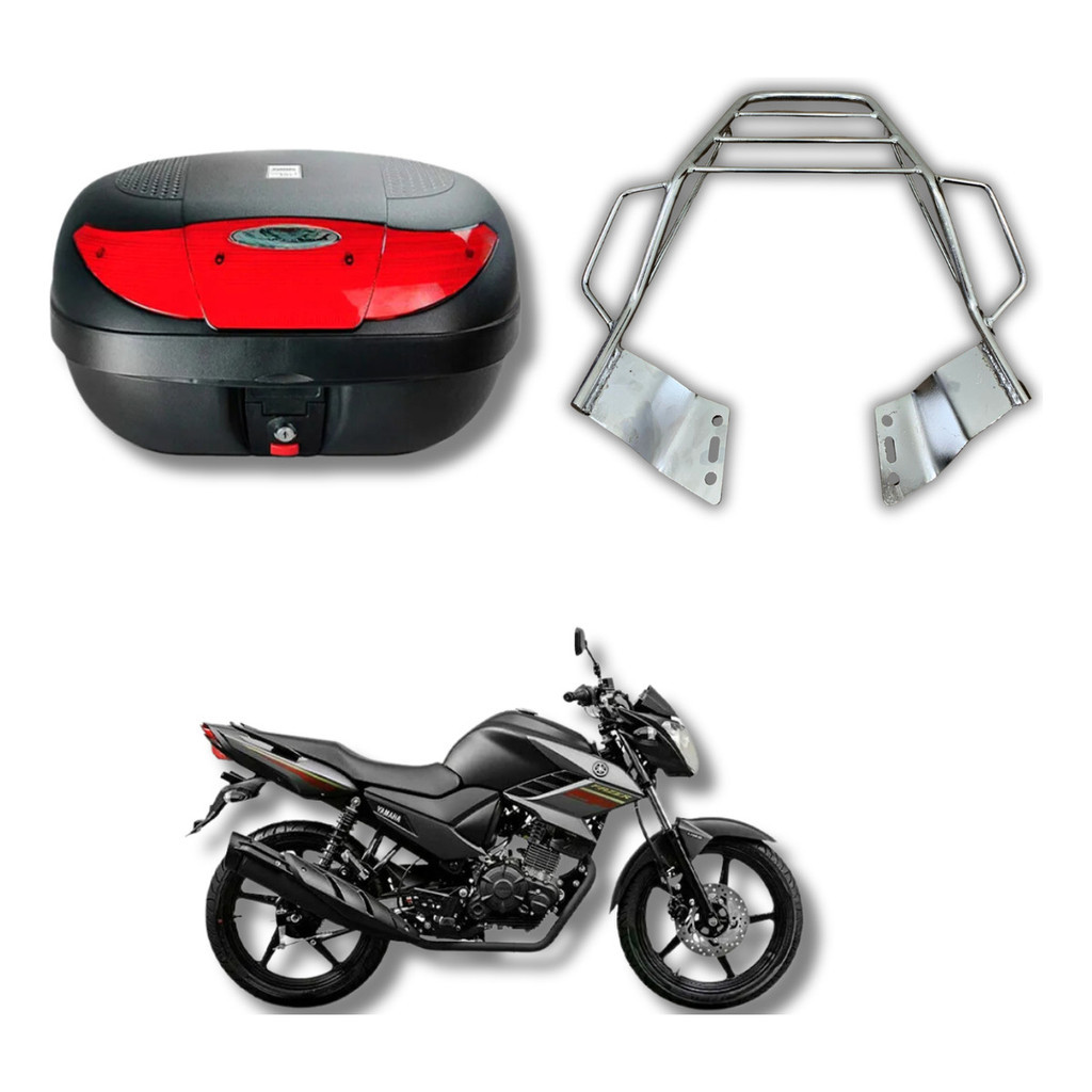 Bagageiro Suporte Com Alça  Maciço Factor 150 125 2016 2022 Segurança Moto
