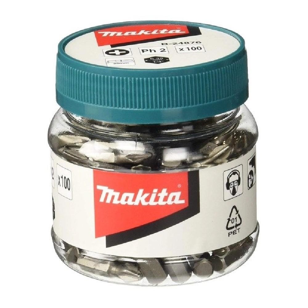 Kit C/ 100 Bits Ponta Philips Makita Ph2 Parafusadeira 25mm em Oferta na Shopee