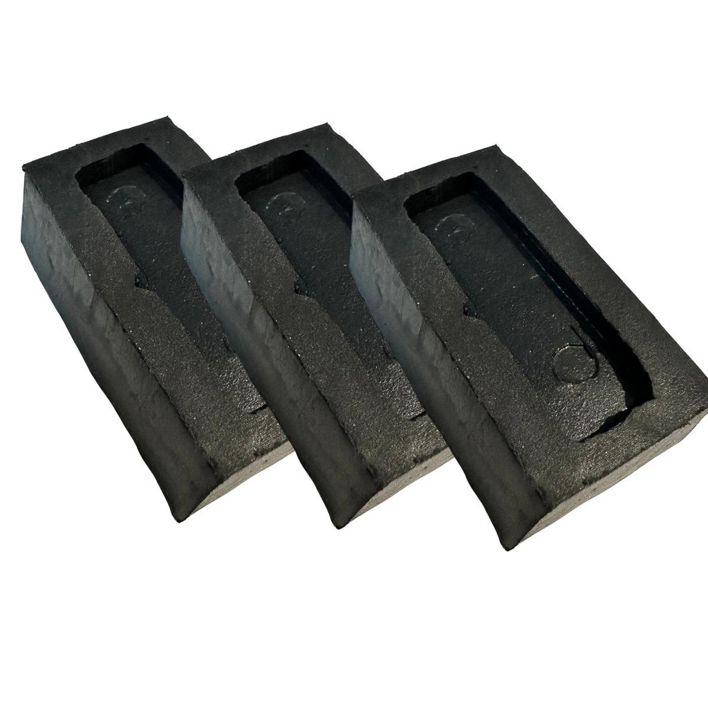 Kit 3 Pé Borracha Cafeteira Monarcha Retangular 56X31X16MM