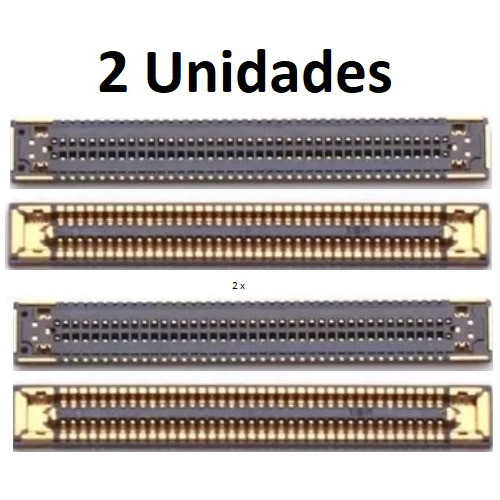 2x Conector Fpc Placa Mae Compatíveis A02 A12 A13 A22 4G A23 A32 4G A32 5G A33 A42 A52 A53 A72 A73 M12 outros