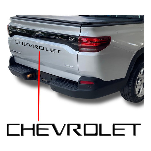Adesivo Faixa Traseira Chevrolet Montana 2022 2023 Resinado