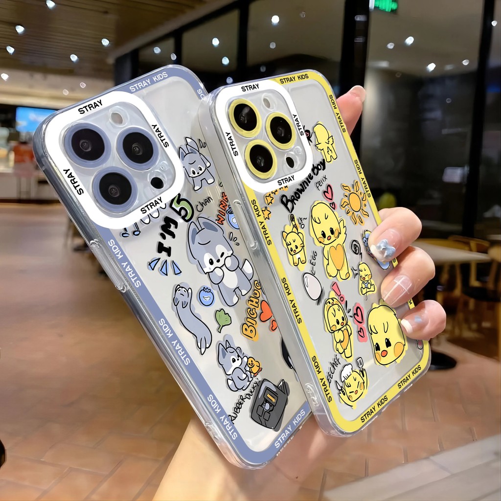 Capa Para Samsung Galaxy A12 A03 A32 A23 A52 A54 A50 A50S A30S A22 A53 A03S A22 A13 Kpop Stray Kids Cartoon Macio Bonito