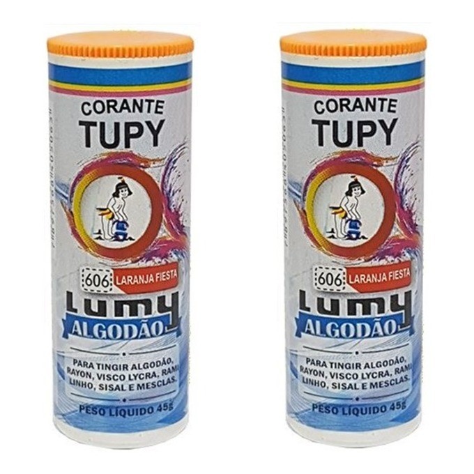 2 Un Tinta Corante Tupy Tingir Roupa, Tecido Cores Neon Lumy
