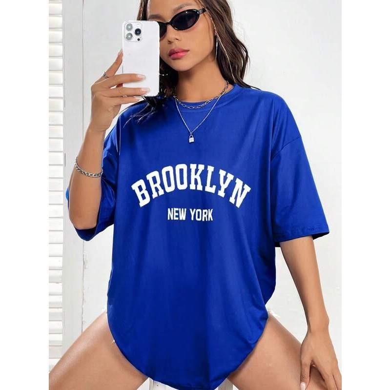 Camiseta Feminina New york Brooklyn Lançamento Camisa T-shirt 100% Algodão Premium Envio 24 Horas