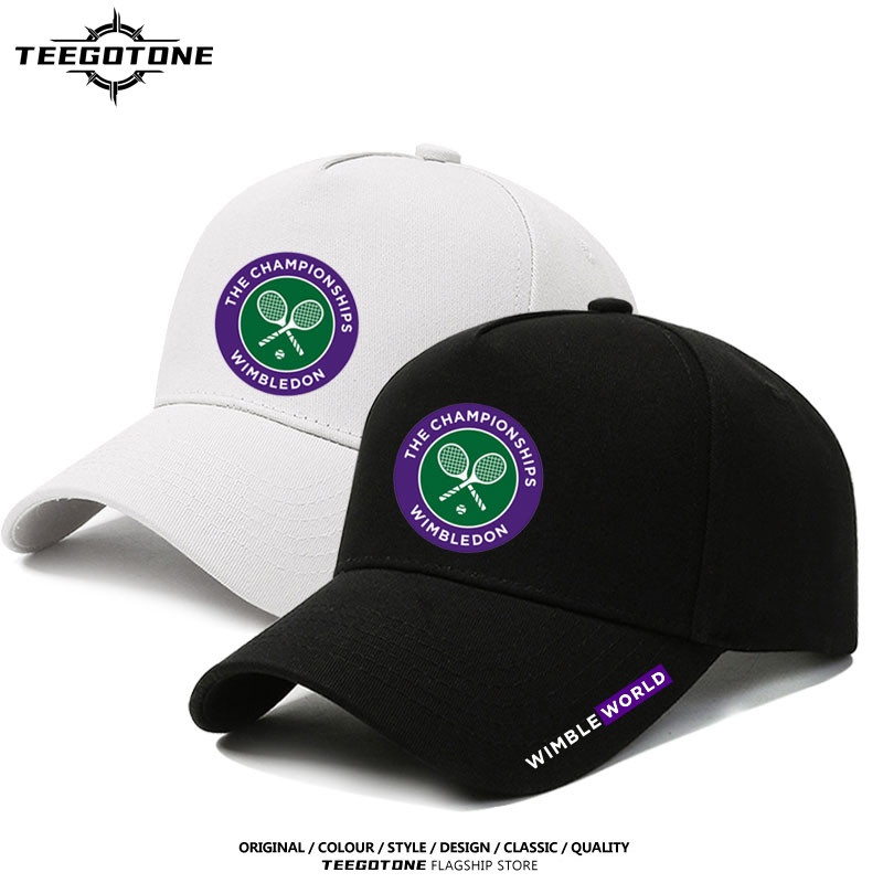 Wimbledon Tennis Championships Logotipo Impresso Ciclismo Ao Ar Livre Sol Sombreamento Boné De Beisebol Para Homens E Mu