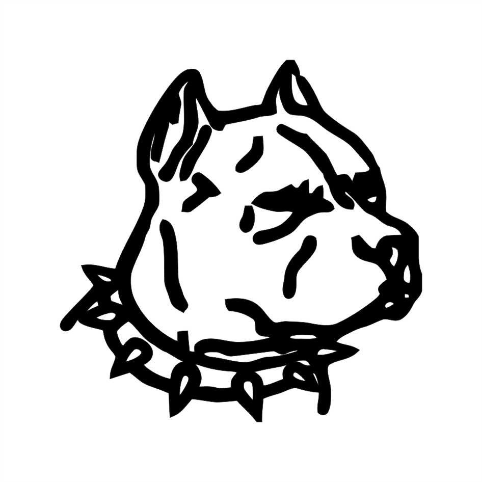 Adesivo Pet Cachorro  Pit Bull 10x10cm