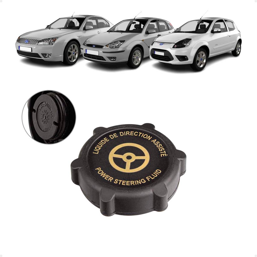 Tampa do Reservatório da Direção Hidráulica Ford Courier, Fiesta Street, Focus, Ka, Mondeo, Transit/ Land Rover Freeland em Oferta na Shopee
