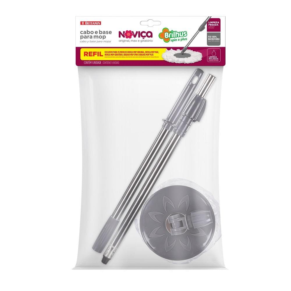 Refil Cabo e Base para Mop Original, Max e Giratório Noviça Spin e Plus Brilhus Bettanin em Oferta na Shopee