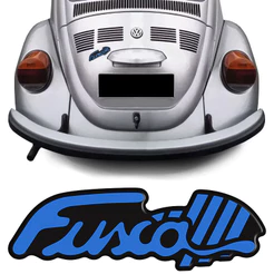 Adesivo Traseiro Fusca Itamar 1994/96 Emblema Azul Resinado