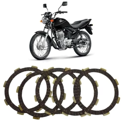 Kit Disco Embreagem CG 160 NXR 160 Bros XRE 190 8 Estrias
