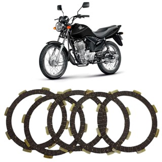 Kit Disco Embreagem CG 160 NXR 160 Bros XRE 190 8 Estrias em Oferta na Shopee