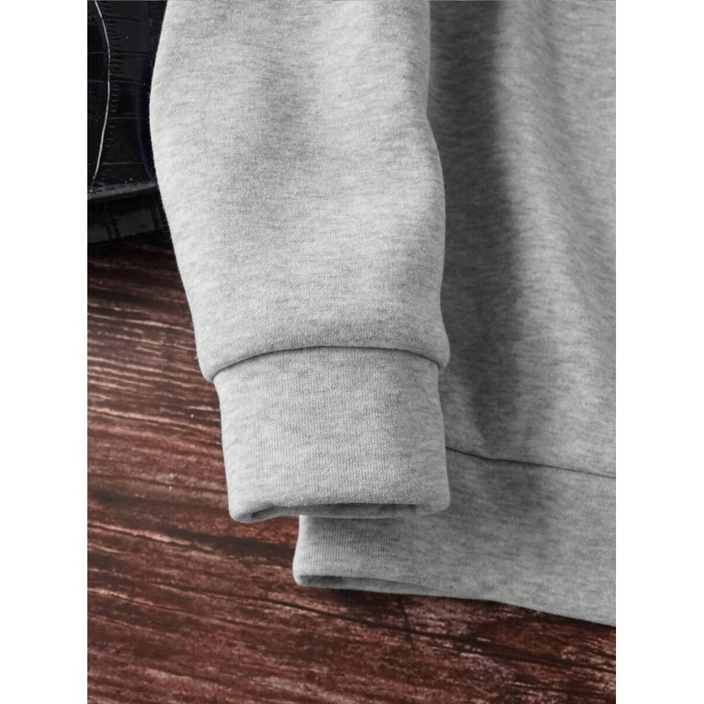 Moletom com Capuz com Estampa Estrela e Estampa de Leopardo, Casual para Inverno