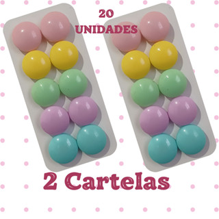 20 Imãs CANDY COLOR Boton para Fotos Recados em Geladeira e Painéis Metálicos 2CM - IMA005 em Oferta na Shopee