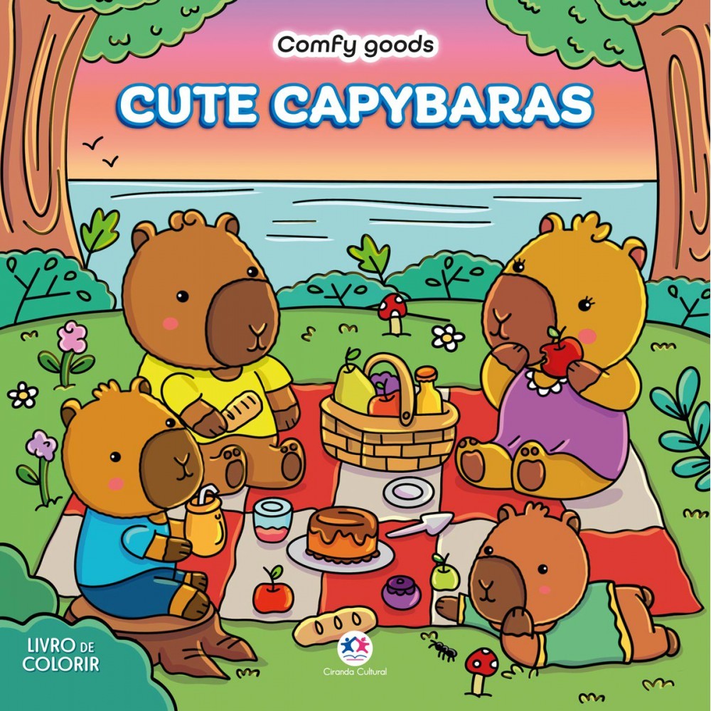 Livro Cute capybaras em Oferta na Shopee
