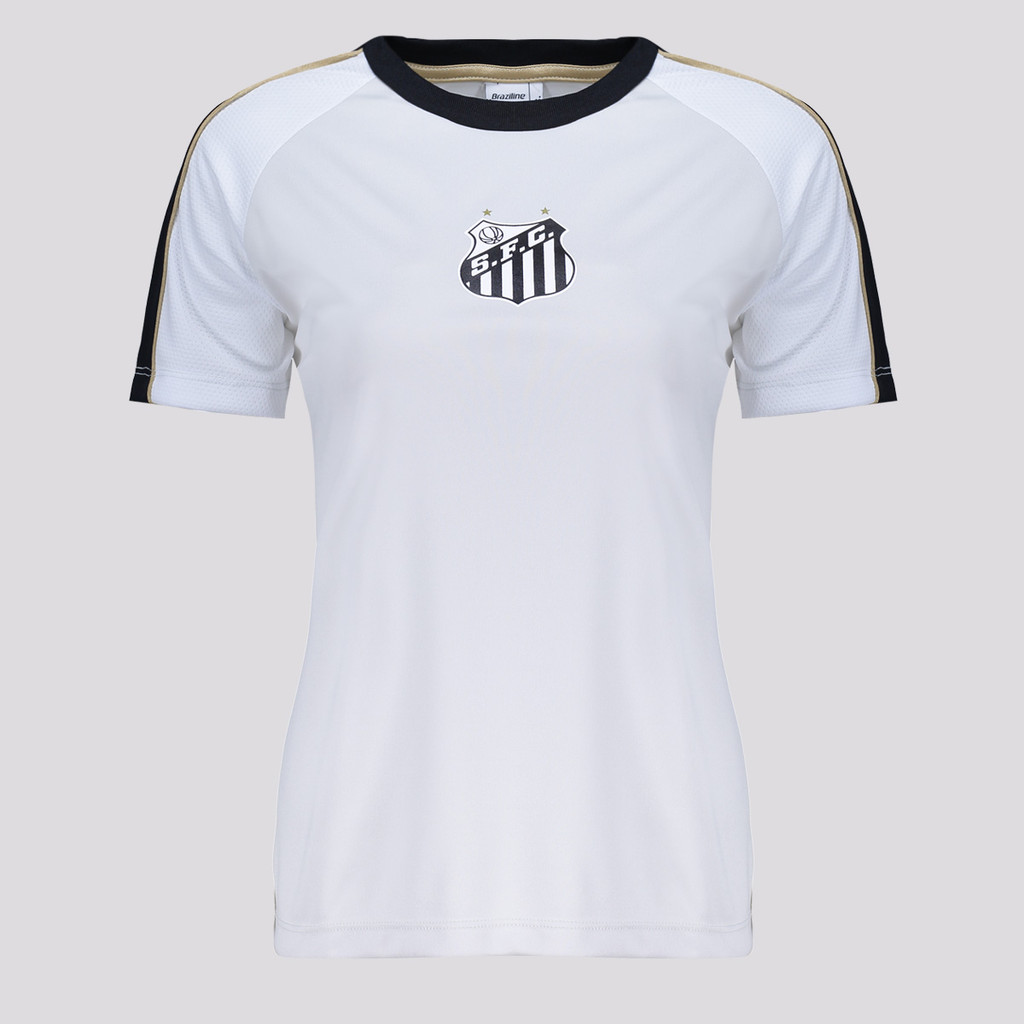 Camisa Santos Estaca Feminina Off White