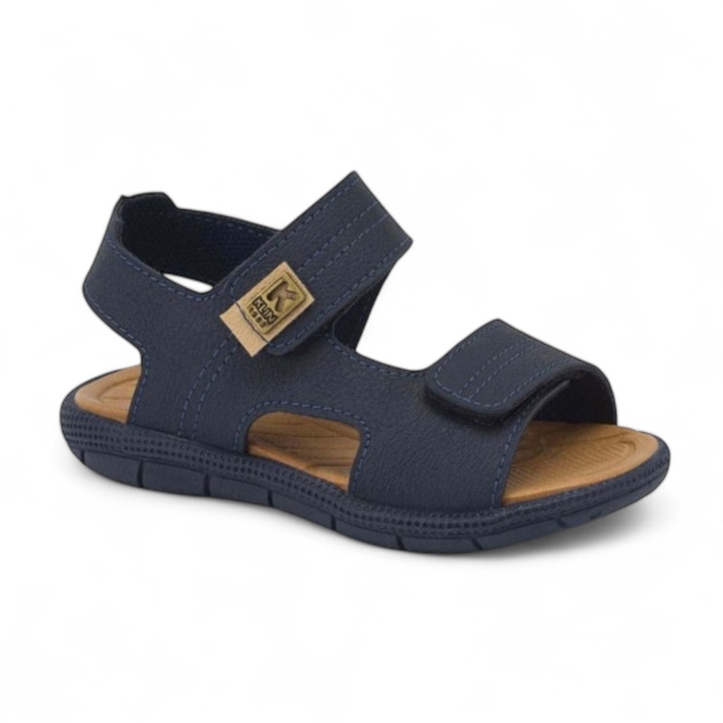 Sandália Papete Masculina Marinho/ Taupe Klin 171197000