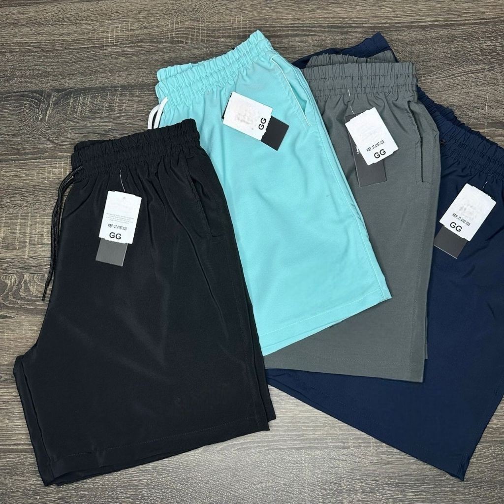 Short Masculino Elastano Academia Bermuda de Treino Estampado