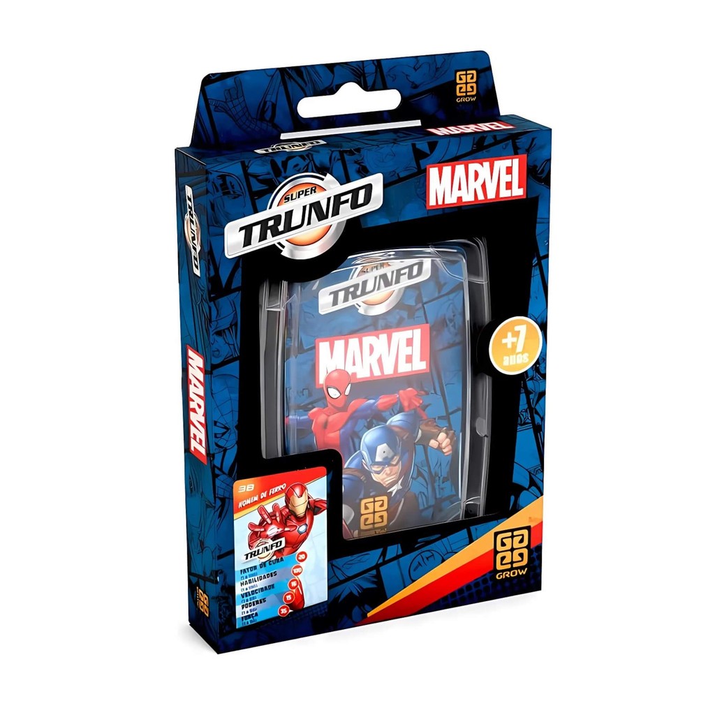 Jogo Super Trunfo Marvel 32 Cartas Grow - 04736 - Hobbies & Collections