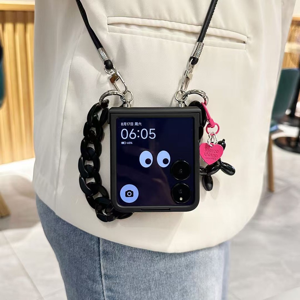 Luxo Crossbody Cordão Corda Caso De Telefone Para Motorola Razr 50 Ultra 40 50 P