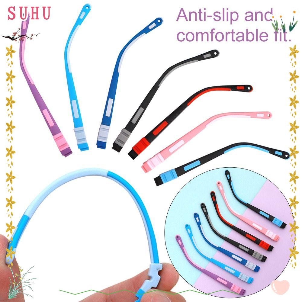 SUHU Substituição Perna Silicone Snap-on Acessórios Para Óculos Infantis