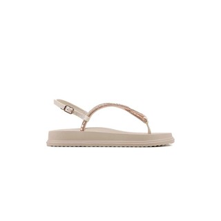 Sandália Dakota Flatform com Brilhos Bege em Oferta na Shopee