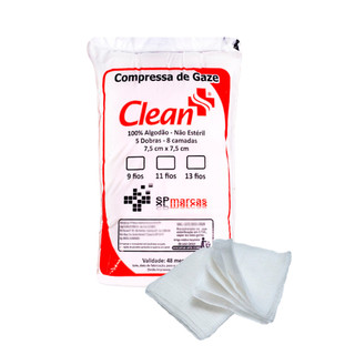 Compressa De Gaze Hidrófila 13 Fios 100g Não Estéril em Oferta na Shopee