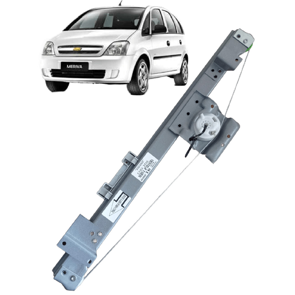 Maquina Vidro Elétrico Meriva 2002 Á 2012 Traseira pra Motor Original