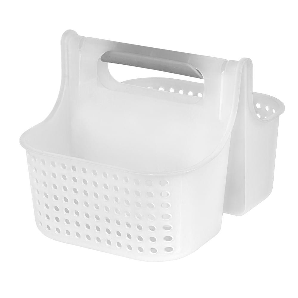 Cesto Organizador Plástico Multiuso para Lavanderia Médio Cristal Log Ordene em Oferta na Shopee