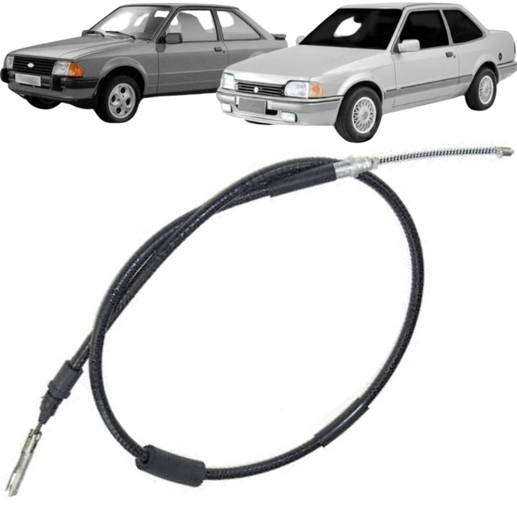 CABO DO FREIO MÃO TRASEIRO DIREITO ESCORT GUARUJÁ 1.8 AP 1989 A 1992 - APOLLO VERONA 1.8 AP 1990 A 1992 (132CM)