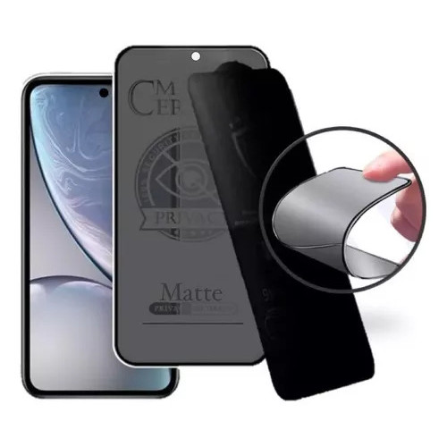 Kit Película Privacidade Fosca + Capinha Silicone TPU + Suporte de Anel para Samsung Galaxy A36 5G
