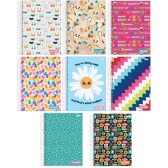 Caderno 1/4 Espiral 80 Folhas Stella Capa Dura